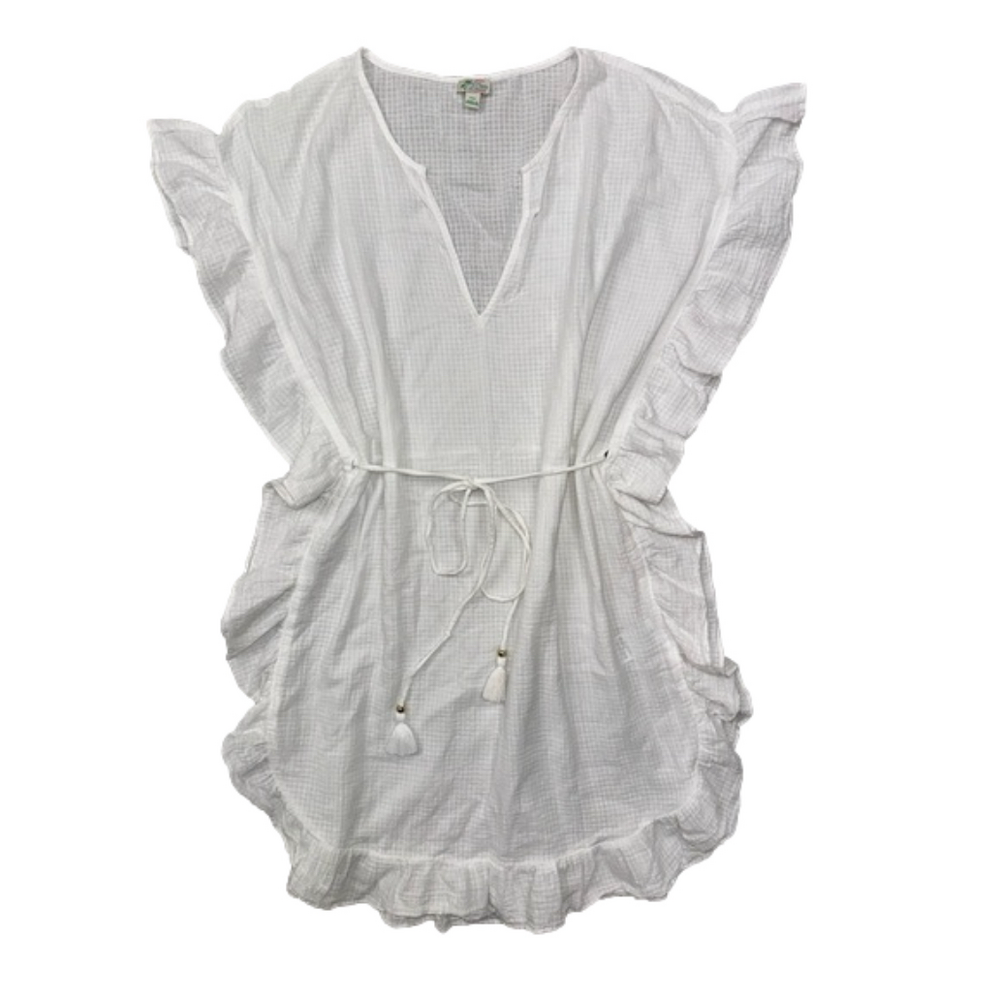 J. CREW ORIGINAL BEACHWEAR gauzy swim cover-up women’s size XXS but OVERSIZED!
